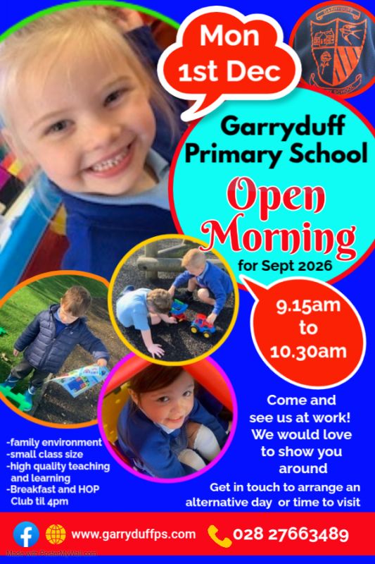 OPEN MORNING FOR SEPT 2026 ADMISSIONS